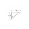 Regalhalter 250 x150 mm Regalträger Regalwinkel Wandkonsole Produktbild-Vorschau 4