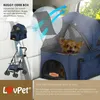 LOVPET® Hundewagen 2in1 Hundebuggy Hundebox Transporttasche Produktbild-Vorschau 4