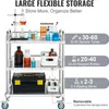 Laboratórny vozík, vozík z nehrdzavejúcej ocele s 3 Náhľad obrázku produktu 5