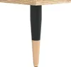 A close-up of a furniture leg attached to a wooden surface. Podgląd zdjęcia produktu