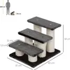 PawHut Tiertreppe Katzentreppe 3 Stufen Hundetreppe Treppe Produktbild-Vorschau 3