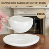 HOMELUX Tassen Set 6er mit Untertassen 200 ml Kaffeetassen Produktbild-Vorschau 2