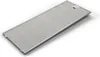A silver metallic flat screen range hood filter is shown on a white background. Náhled obrázku produktu
