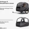 Klarfit Goldie Home Fahrradanhänger für Hunde, 334 L Produktbild-Vorschau 2