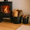 Relaxdays – sada 2 kusů košů na dřevo do krbu, na topné a Náhled obrázku produktu 2