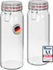 WELLGRO Einmachgläser mit Bügelverschluss rund 2160ml - Produktbild-Vorschau 1