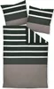 A set of bedding including a duvet cover and two pillowcases, laid out flat. Produktbild-Vorschau