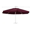 vidaXL Housse de rechange pour parasol Bordeaux rouge 600 Voir les images du produit 6