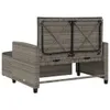 Gartensofa 2-Sitzer mit Kissen Grau Poly Rattan Produktbild-Vorschau 7