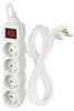 Steckdosenleiste  3 m / 4 Steckdosen / Schalter / weiß / PVC / 1,5 mm2 Náhľad obrázku produktu
