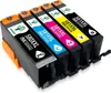 A set of five ink cartridges for a printer, arranged in a row. Produktbild-Vorschau