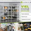 Juskys 3er Metall Regalsystem Basic - 1 Eckregal & 2 Produktbild-Vorschau 3