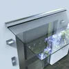 ARON Vordach Avignon 2000x1000 mm Wandanschluß Aluminium Produktbild-Vorschau 4
