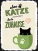 vianmo Holzschild 40x30 cm ohne Katze ist Haus kein Zuhause Produktbild-Vorschau 1