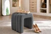 riess-ambiente Polsterhocker VOGUE 40cm grau Bouclé U-Form Produktbild-Vorschau 2