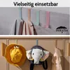 DEKAZIA® Türhaken Rosa Edelstahl selbstklebend | 4er Set Produktbild-Vorschau 3