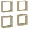 vidaXL Scaffali a cubo 4 pezzi rovere Sonoma 30x15x30 cm Anteprima dell’immagine prodotto 10