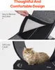 A split image showing a cat wheel for pets. The top part shows a hand detaching a carpeted section, highlighting its removability for cleaning. The bottom part features a fluffy cat sitting inside the wheel. Náhľad obrázku produktu