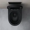 doporro WC Suspendu Gris Noir Mat Cuvette Céramique Voir les images du produit 5
