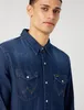 Wrangler - Camicia in denim da uomo (112341088), taglia:XL, Anteprima dell’immagine prodotto 4