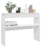 vidaXL Konzolový stolek vysoký lesk bílý 102x30x80 cm Náhled obrázku produktu 5