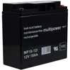 Powery Blei-Gel Akku 12V 18Ah Produktbild-Vorschau 1