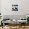 Bilder auf glas - Baum Haus Nacht Sterne - 40x40cm - Produktbild-Vorschau 6