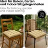 Sitzkissen Stuhlkissen Indoor & Outdoor 6er Set 40x40 cm - Produktbild-Vorschau 5