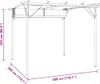 vidaXL Pergola mit Versenkbarem Dach Cremeweiß 3x3 m Stahl Produktbild-Vorschau 7