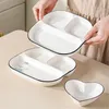 Teller-Set – Porzellanteller zum Teilen – Portionskontrolle Produktbild-Vorschau 4