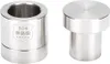 Two stainless steel cylindrical objects, one with a hollow top and the other with a solid top. Náhled obrázku produktu
