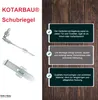 KOTARBAU® Schubriegel 800 x 140 mm Torriegel Bodenschieber Produktbild-Vorschau 5