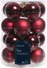 Christbaumkugeln glatt matt 6 cm Satz von 20 großen Glas Produktbild-Vorschau 1