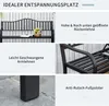 Outsunny Gartenbank mit ausziehbarem Tisch für 2 Personen Produktbild-Vorschau 4