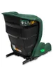 The back view of a dark green child car seat with ISOFIX connectors. Náhľad obrázku produktu