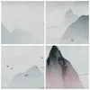 Bild auf Leinwand - Leinwandbild - Einteilig - Berge Vögel Produktbild-Vorschau 8