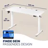 CASARIA® Höhenverstellbarer Schreibtisch elektrisch 140 x Produktbild-Vorschau 2