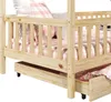 Hausbett ALVA aus Kiefer Massivholz, natur - Kinderbett mit Produktbild-Vorschau 5
