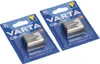 Two VARTA CR-P2 lithium batteries packaged in blue blister packs. Anteprima dell’immagine prodotto