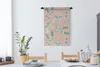 MuchoWow® Wandteppich Wandbehang Sommer - Flip-Flops - Rosa Produktbild-Vorschau 3
