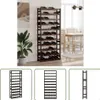 The Living Store Stojan na víno na 77 fliaš čierny z Náhľad obrázku produktu 1