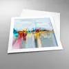 Poster - Poster ohne Rahmen - Abstraktion modern - 50x50 cm Produktbild-Vorschau 3