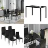 Esstisch Set Vicco Grand Schwarz 120 x 75 cm 6er Set, Model Produktbild-Vorschau 9