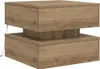 vidaXL Couchtisch mit LED-Leuchten Artisan-Eiche 50x50x40 Produktbild-Vorschau 3