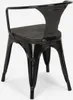 chaises métal bois style industriel pour bar cuisine steel Voir les images du produit 3