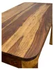 WOHNLING Stół do jadalni z litego drewna Sheesham 120 cm Podgląd zdjęcia produktu 5