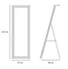 Diagrams showing the dimensions of a standing mirror. Náhľad obrázku produktu
