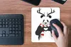 MuchoWow® Mauspad Mousepad Panda - Geweih - Halstuch - Herz Produktbild-Vorschau 4