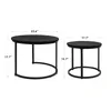 Hawthyhome Couchtisch-Set 2 Stücke Beistelltisch aus Holz Produktbild-Vorschau 2