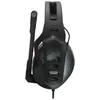 A side view of a black gaming headset with a carbon fiber pattern on the ear cup. Náhled obrázku produktu